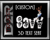 [D2R]'SAVY' 3D TEXT SEAT