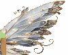 white and gold wings