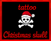 Christmas skull tattoo