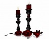Black + Red Candles