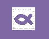 Purple Christian fish