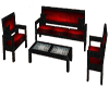Black, Red Chill Couch