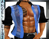 MUSCLE TOP-BLUE/BLK