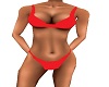 Red high Cut bikini