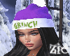 Grinch Purple Hat BLK H