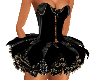 Black Flower Mini Dress
