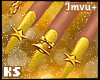 Gold Celebration Nails
