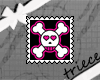 {T}pink skull stamp