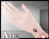 A! Ankh wrist tattoo