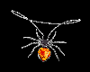 Amber Spider Necklace