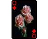 Pink center rose card