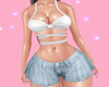 Ruffle denim