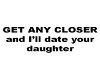 Date Daughter  Sticker