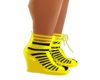 yellow and black shoes