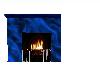 (c)blue fireplace