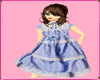 Gingham Jumper Dress Blu