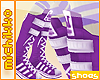 *M Purple Sneaker Boots