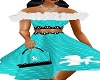 50'S TEAL POODLE PURSE