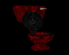 ~(R) Black n Red Toilet