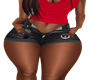 Black Open Shorts