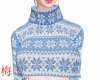 梅 snow sweater blue