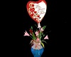 Flower vase l love