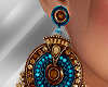ⓨBrn/Blu Boho Earrings