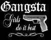 Gangsta chicks Sticker