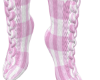 Pink Tartan Socks