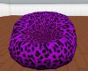 Purple Leopard Bean Bag