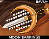 ! moon earrings beads