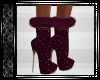 Wine Gold Dust Boots