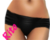 (R)| Black skimpy shorts