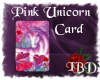 Pink Unicorn Card