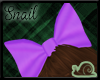 -Sn-Cino Purple Head Bow