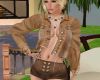 open brown jean jacket