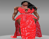 E robe de soirée rouge