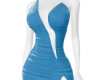 {VL} Slit Dress Blue