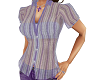 TF* Purple stripe blouse