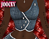 Denim Jean Fur Top v2
