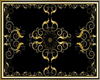gold & black rug