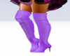 Lilac Thigh Boots