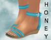 *h* Sommer Sandals Blue