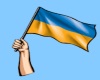 Hand Flag Ukraine