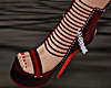!Strappin' Heels-Red