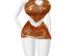 02/7 Latex Dress orange