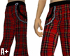 Plaid Pants with Chain