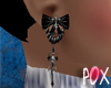 [POX]Bow Cross Earrings