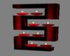 Red/Black Wall Candle
