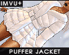 E* White Puffer Jacket